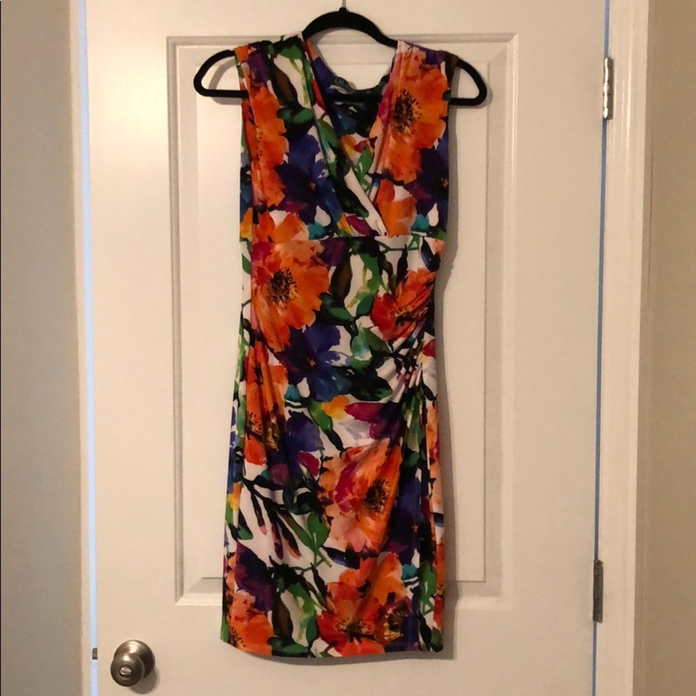 Lauren By Ralph Lauren Floral Sleeveless Dress - Multicolor